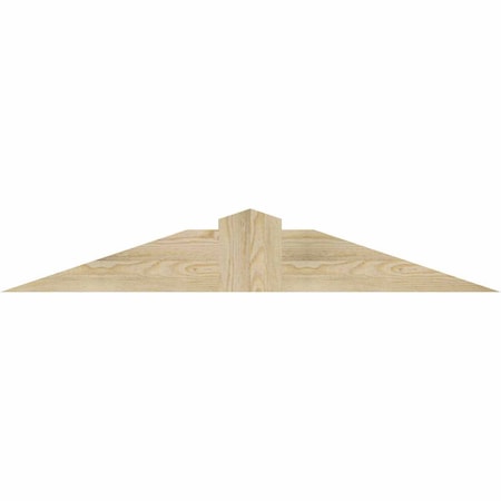 Ekena Millwork Portland Rough Sawn Timber Gable Bracket, Douglas Fir, 48"W x 8"H x 2"D x 6"F, 4/12 Pitch GBW048X08X0206POR00RDF